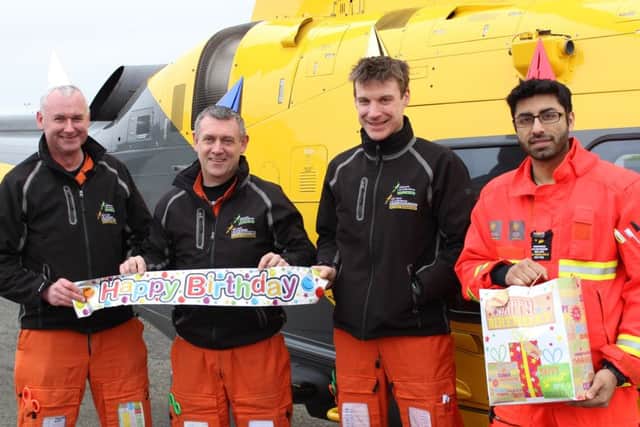 The Derbyshire, Leicestershire and Rutland Air Ambulance crew
PHOTO: Supplied