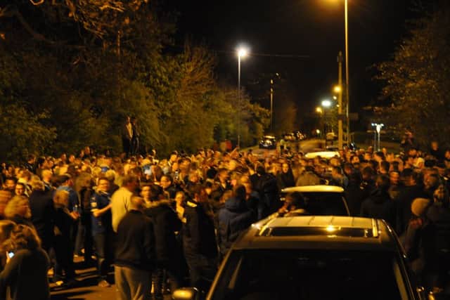 The celebrations went on into the night in Melton EMN-160305-001230001