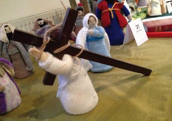 A knitted bible scene 
PHOTO: Supplied
