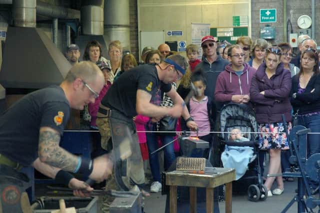 A demonstration of farriery in the forge at last year's Defence Animal Centre (DAC) open day EMN-160517-135818001