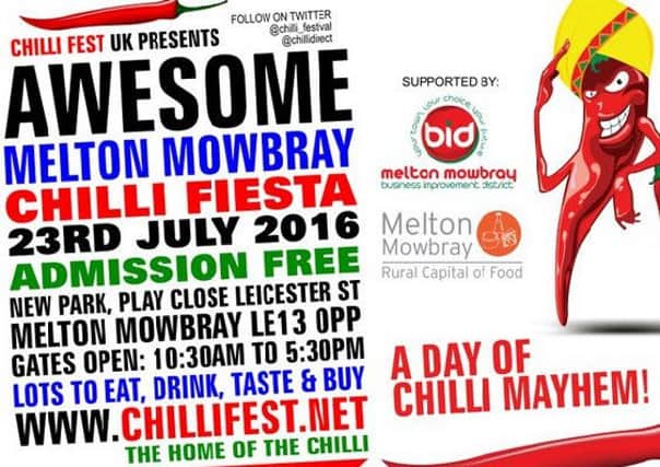 Melton Chilli Fiesta 2016 
PHOTO: Chilli Fest UK