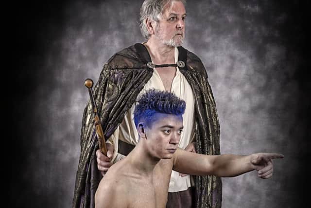 The Tempest 'Prospero' Pictured: Mick Franklin and Ariel Tom Johnson PHOTO: Paul Moth