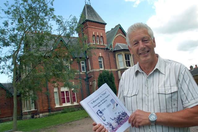 Melton historian Derek Simmonds outside Wicklow Lodge EMN-160523-143523001