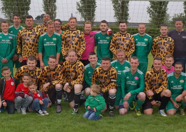 Avin a Laff Utd and Wrightys XI players who played in this year's Bobby Barnard Charity Cup match EMN-160531-091811001