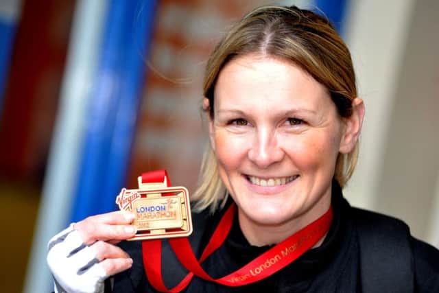 Claire Lomas completed the 2012 London Marathon in her robotic ReWalk suit, taking her 17 days, and she now she's preparing to take part in the Vitality 10,000 (10k) in London on Monday EMN-160527-160814001