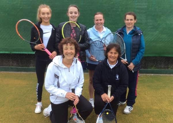 Hamilton Tennis Club ladies' fourth team EMN-160706-160659002
