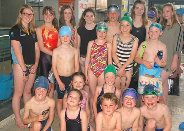 Young swimmers who took part in the recent 'Duchenne Dip' event at Melton's Waterfield Leisure Centre EMN-160606-092615001