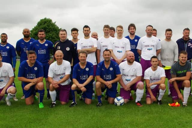 Leicester City Legends and Treble One All Stars pulled on their boots in aid of the Treble One Trust EMN-160614-195941001