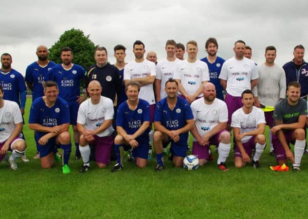 Leicester City Legends and Treble One All Stars pulled on their boots in aid of the Treble One Trust EMN-160614-195941001