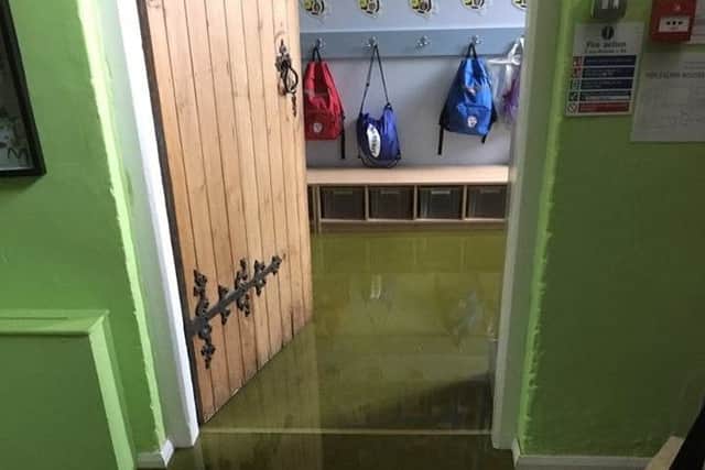 Flood damage at Ab Kettleby Primary School EMN-160617-134546001