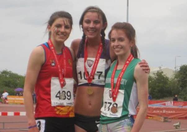 Mari Smith (left) with Steph Pennycook (right) at the BUCS Championships EMN-160621-125511002