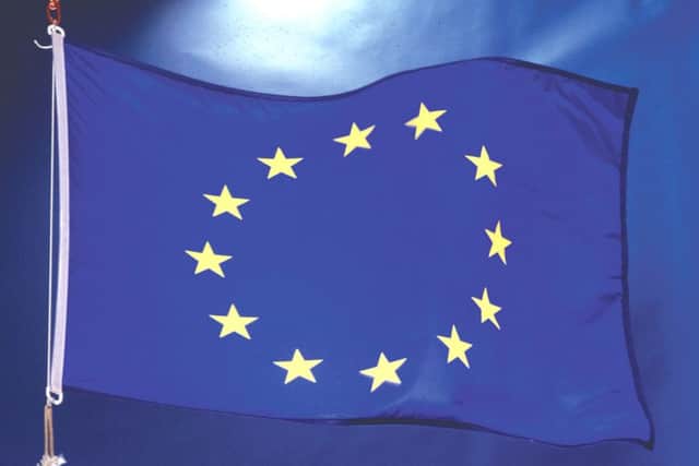 EU flag. EMN-160505-155701001