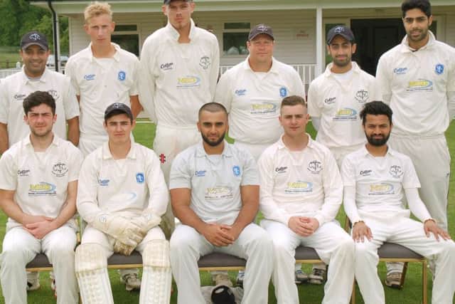 Syston Town, from left, back - Ketan Dudharejia, George Corbert, Charlie Taylor, Carl Fourie, Amer Mazir, Ram Ghuman; front - Jack Blackwell. Charlie Wootton, Umar Razaq, Ben Drake, Zahir Tahir EMN-160622-082228002