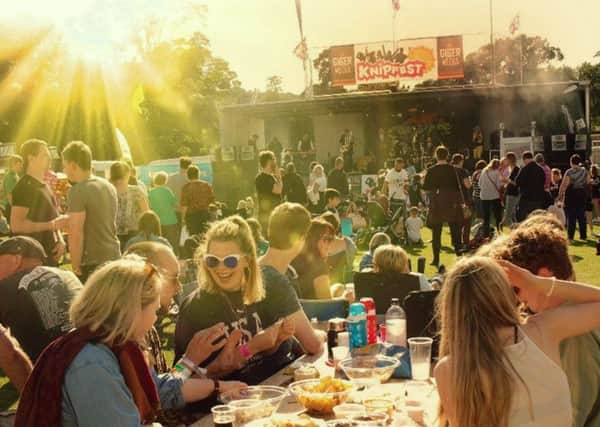 A perfect evening for enjoying a picnic and live bands 
PHOTO: Tim Williams