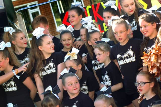 Lincolnshire Cheer Academy entertained with dancing displays between bands
PHOTO: Tim Williams