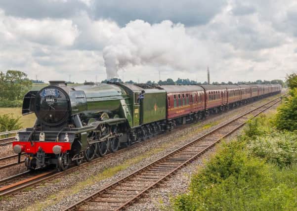 This image of Flying Scotsman as it approached Melton was taken by Melton Times reader Richard Miller. He took the photo from foot bridge near Freeby Close, where his mother lives. EMN-160627-173200001