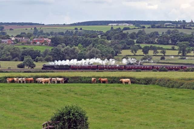 This picture of 60103 Flying Scotsman near Rotherby on Saturday was taken by Paul Davies EMN-160627-173902001