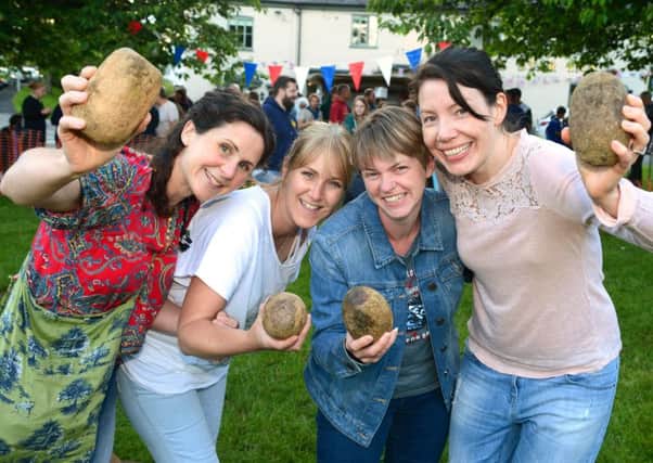 Thrussington village annual skittles on the green. Saying cheese is The Thrussy Birds team (left to right): Liz Collingham, Vicki Jasper, Anna Harrison and Louise Newcombe 
PHOTO: Lionel Heap