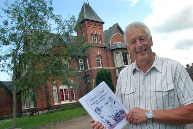 Melton historian Derek Simmonds outside Wicklow Lodge EMN-160629-135911001