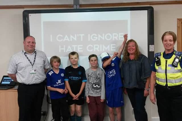 A presentation on hate crime was recently delivered by Leicestershire Police hate crime officer Pc Darren Goddard to young people who attend the Baptist Church Youth Club on Leicester Road, Melton. EMN-160107-173830001