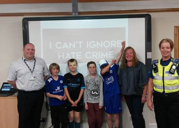 A presentation on hate crime was recently delivered by Leicestershire Police hate crime officer Pc Darren Goddard to young people who attend the Baptist Church Youth Club on Leicester Road, Melton. EMN-160107-173830001