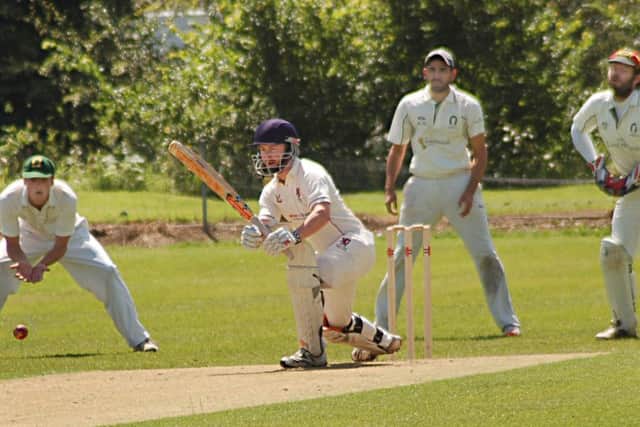 Edward Bates batting for Egerton Park against Oakham EMN-160507-125915002