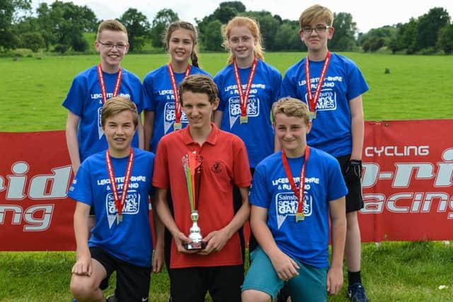 The victorious John Ferneley College cycling team EMN-160607-162833002