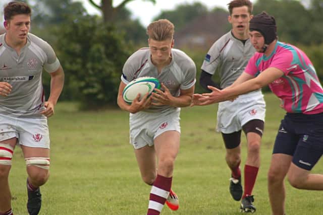 Ryan Waterfield attacks for Melton against Leicester Forest EMN-160707-111738002