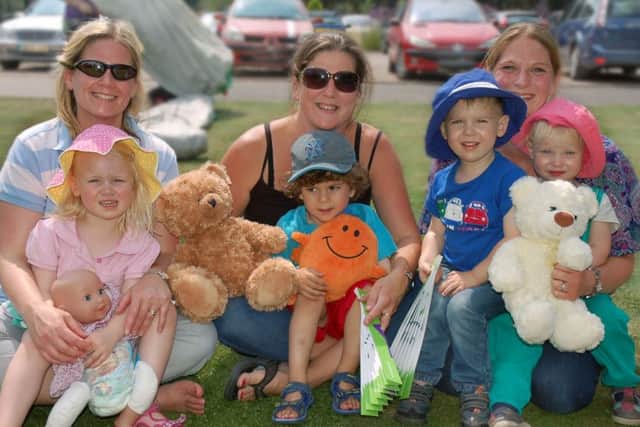 Family and friends at a Teddy bears' picnic
PHOTO: Tim Williams