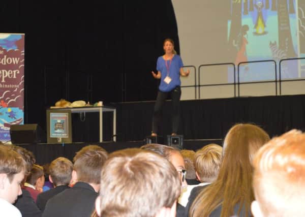 Author Abi Elphinstone spoke to pupils about her book Dreamsnatcher 
PHOTO: Supplied