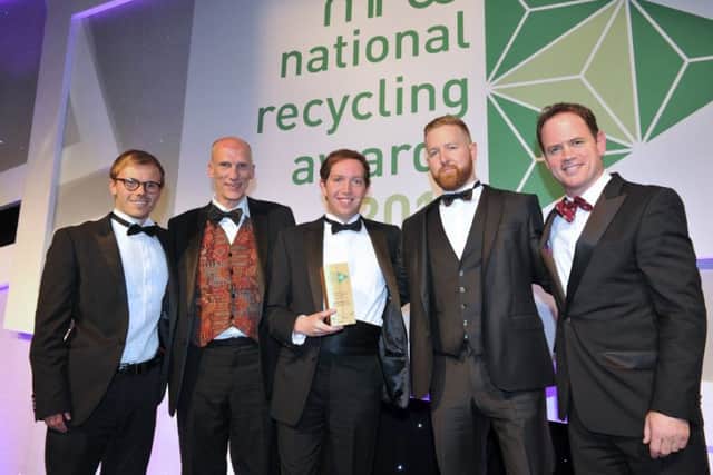From left are Martin Arnold, Kevin Bush, Andrew Allinson-Bulman, Sean Allinson-Bulman and former England rugby star Kyran Bracken. EMN-160719-125832001