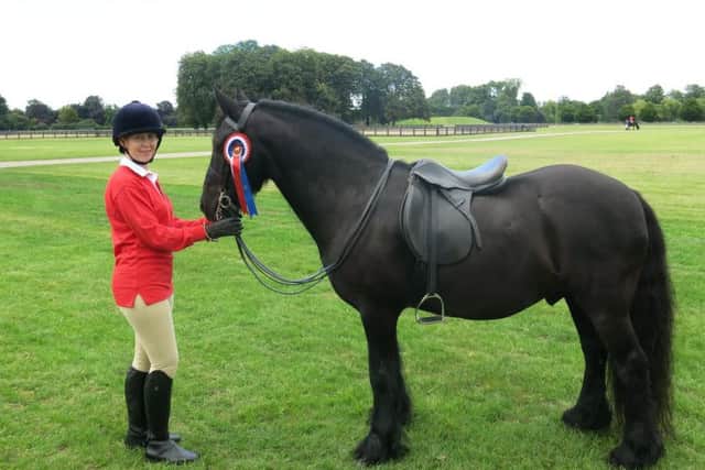 Tracey with her fell pony Huntsman Guinness, known as Rupert EMN-160725-095856001