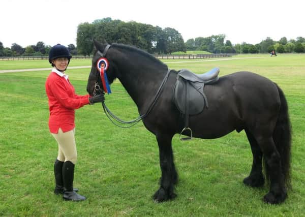 Tracey with her fell pony Huntsman Guinness, known as Rupert EMN-160725-095856001