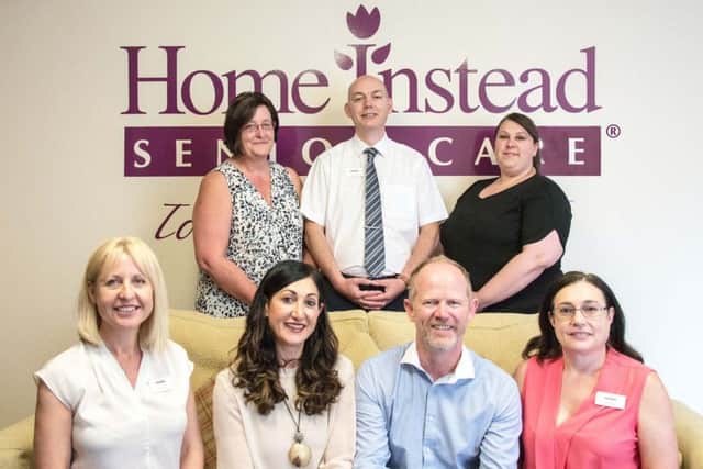 The 'outstanding' Home Instead Senior Care East Nottingham and Melton Mowbray team. On the back row, from left, are Trudi Agassiz, Ian Marshall and Kyrstie Oughton. On the front row, from left, are Denise Pitts, directors Jo and Richard Aram and Helen Seed. EMN-160726-110831001