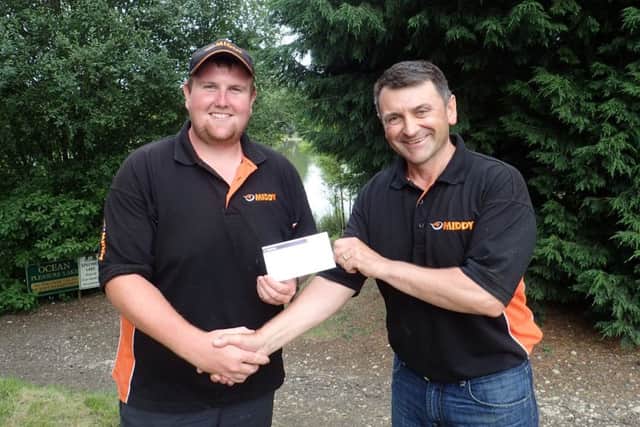 Middy winner Jordan Hall (left) with Steve Haywood EMN-160727-085057002