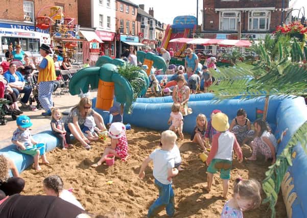 Plenty of seaside activities will be on offer in Market Square 
PHOTO: Tim Williams