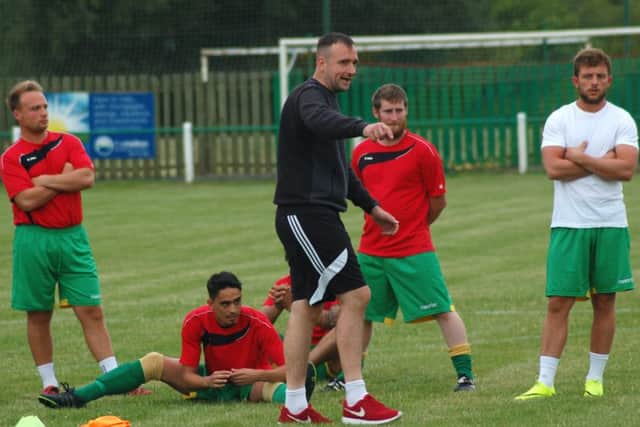 New Holwell Sports manager John Webster directs training EMN-160728-150915002