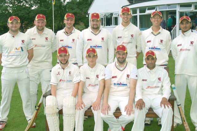Egerton Park's County League First XI, from left, back - Tom Marshall, Richard Bailey, Dave Burdett, Stuart Rose, Tom Glover, Richard Haffenden, Zaheer Hussein.
Front - Edward Bates, Connor Beeken, Nick Watchorn, Kamal Panchal. EMN-160208-133552002