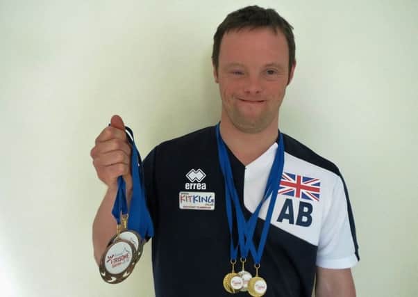 Andy Banks and his world championships medal haul EMN-160308-123251002