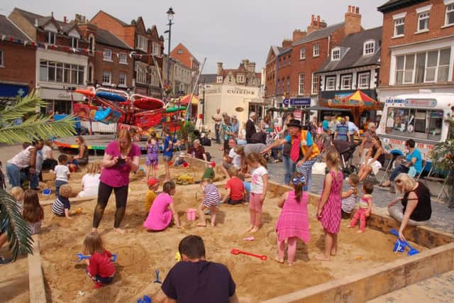 A hive of activity in the Melton by the Sea sandpit
PHOTO: Tim Williams