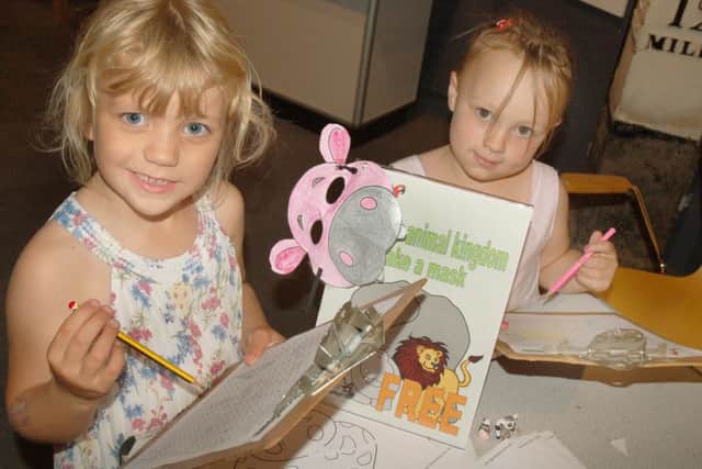 Saskia Roberts and her friend Summer Batchelor-Schofield busy checking off their list on the Jungle Trail
PHOTO:Tim Williams