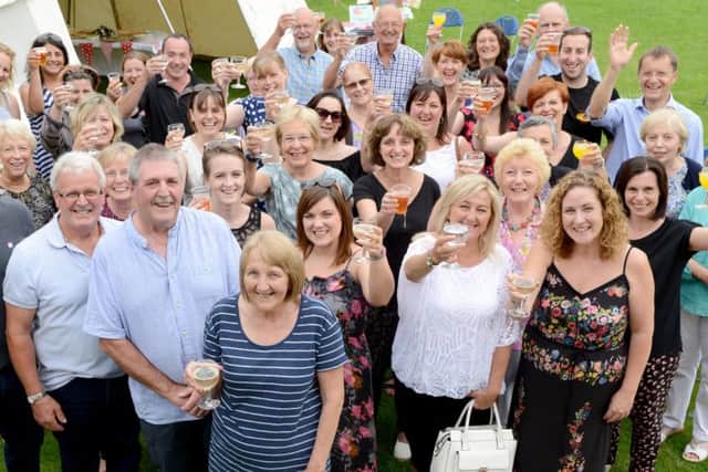 Retiring from Long Bennington Church of England Academy, Wendy Kelly (front, centre)