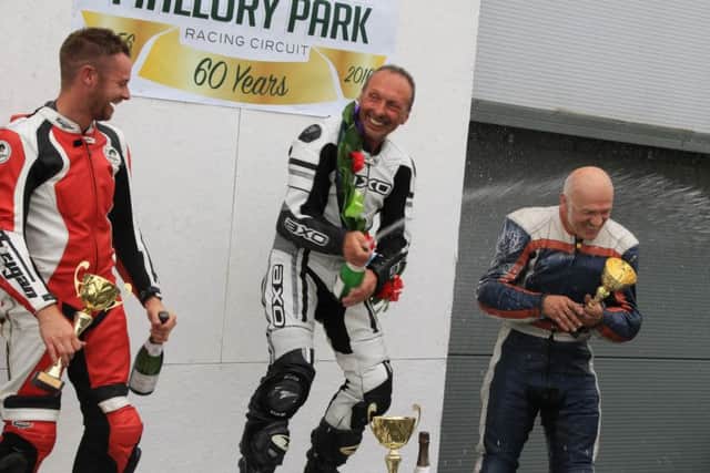 Hart (left) on the podium once more at Mallory Park EMN-160508-181219002