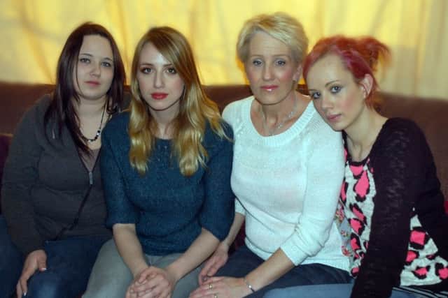Tracey Fyfe with daughters Emma, Tara and Jess. EMN-160817-104103001