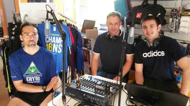 103 The Eye presenters Steve Hack and Michael Hallam interview Stilton Striders club captain Rob Beers 
PHOTO: Supplied