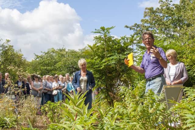 Carol Klein and Nick Hamilton open the new winter border
PHOTO: Hamilton Photography