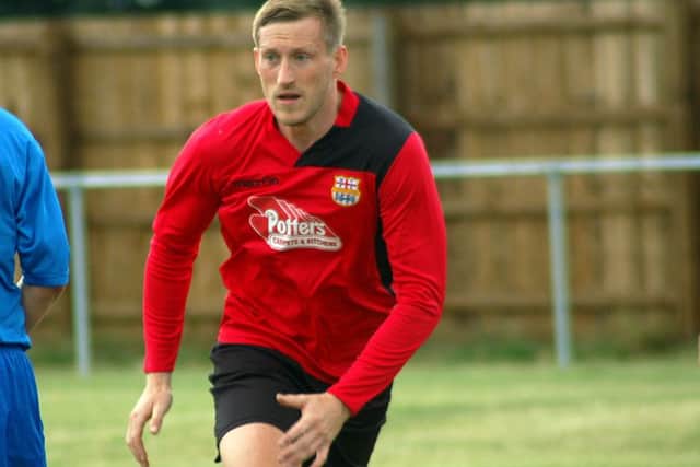 Kieran Clayton put Town in front at Raunds EMN-160822-093945002