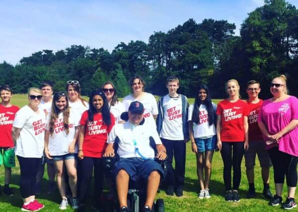 NCS youngsters meet Matt Hampson. 5EbilfgOn6bX3qQVflIl