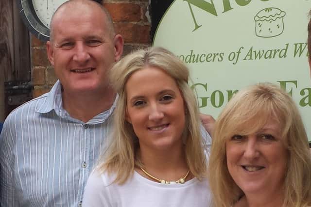 The Walmsley family, from left, Phil, Aimi and Kath at the Old Dalby base of Nice Pie PHOTO: Supplied