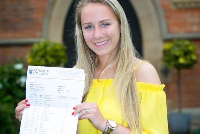 GCSE results day at Ratcliffe College. Photo: Matthew Edward and Sunny Hoyle